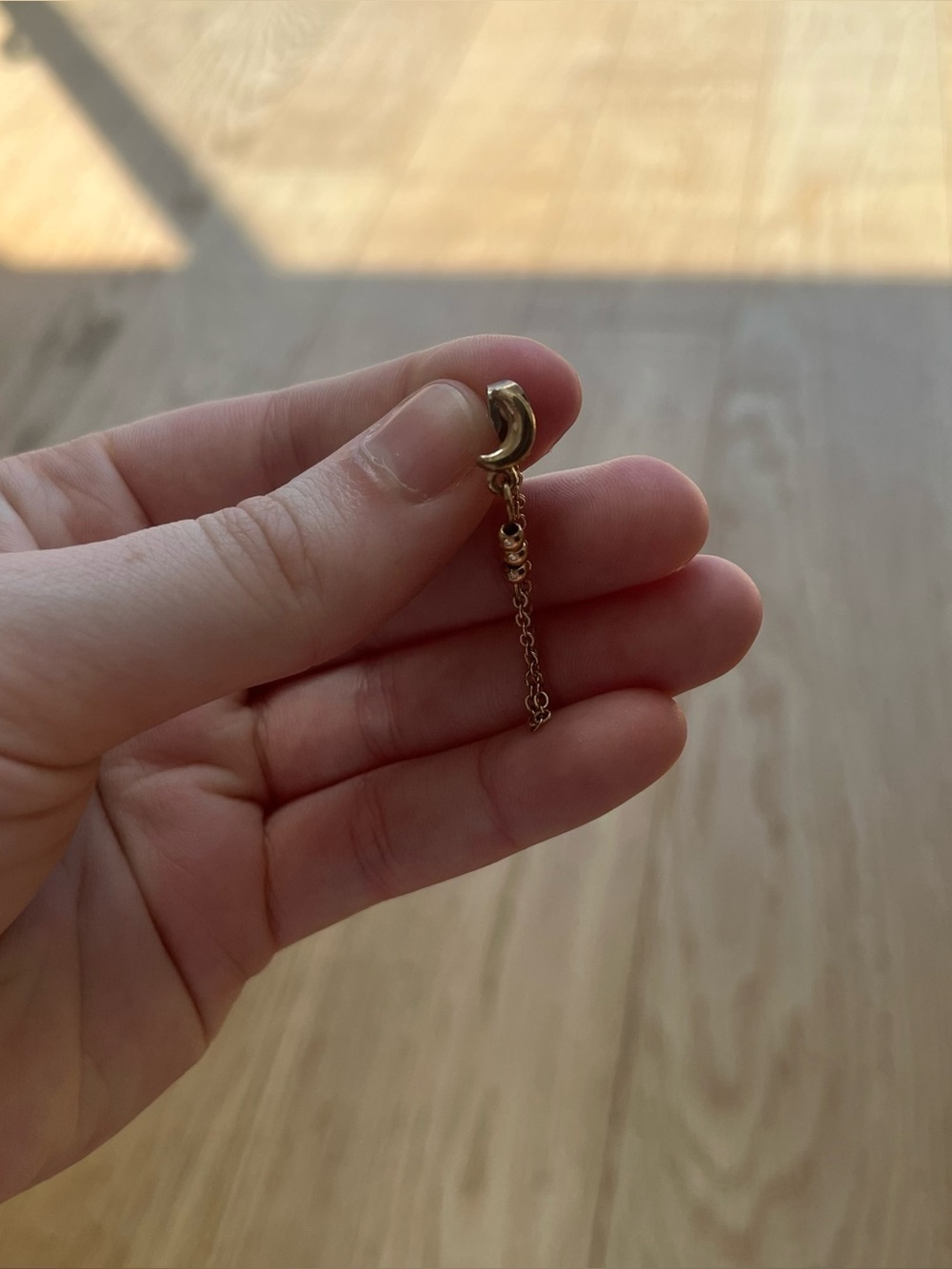 3/$15 Moon Chain Single Drop Earring